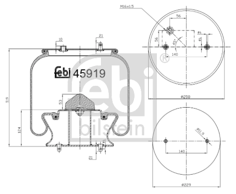 Bellow, air suspension